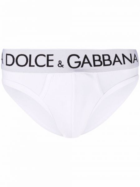 Памучни боксерки Dolce & Gabbana бяло