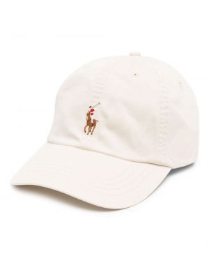 Cappello con visiera ricamato Polo Ralph Lauren bianco