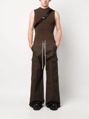 Pantalon cargo avec poches Rick Owens marron