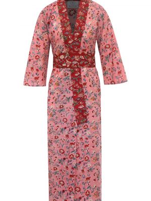 Платье с воротником Kleed Loungewear розовое