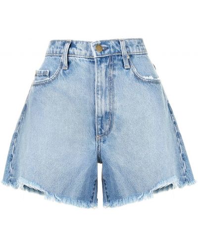 Høy midje jeans-shorts Nobody Denim blå