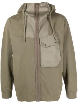 Jersey hoodie aus baumwoll Ten C grün