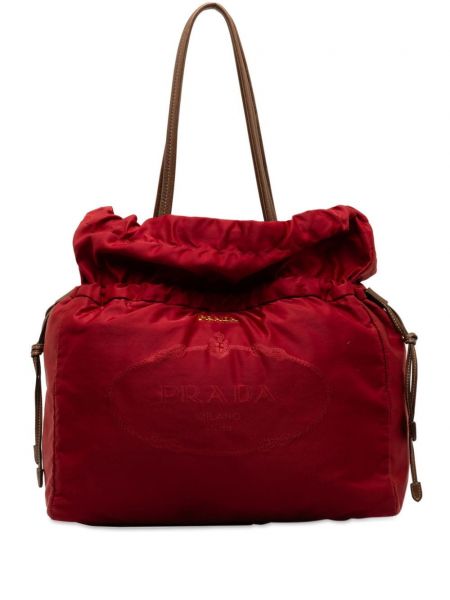 Шопинг чанта Prada Pre-owned червено