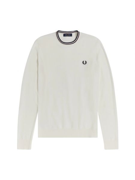 Oversize pullover Fred Perry weiß