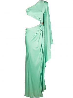 Robe de soirée asymétrique Roberto Cavalli vert