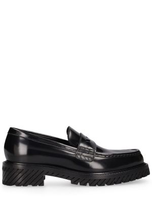 Pantofi loafer din piele Off-white negru