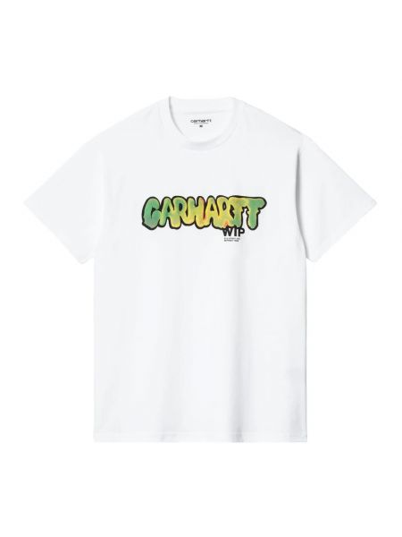 Koszulka z krótkim rękawem relaxed fit Carhartt Wip biała