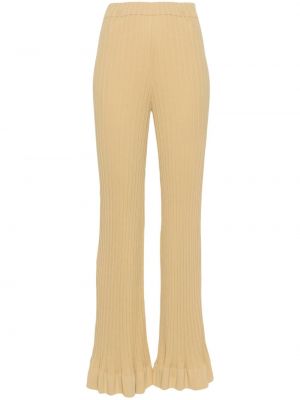 Pantalon taille haute large By Malene Birger beige