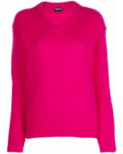 Jersey de tela jersey de lana mohair Tom Ford rosa