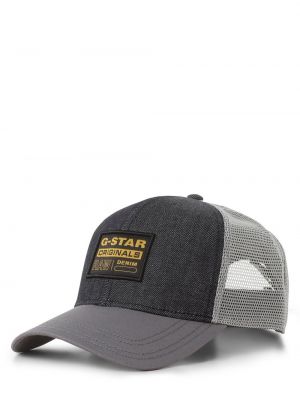 Dzianinowa czapka z daszkiem w gwiazdy bawełniana G-star Raw