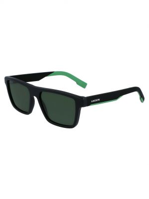 Солнцезащитные очки Lacoste, матовые черно-зеленые