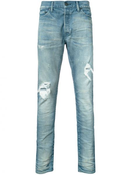 Distressed skinny jeans John Elliott blau