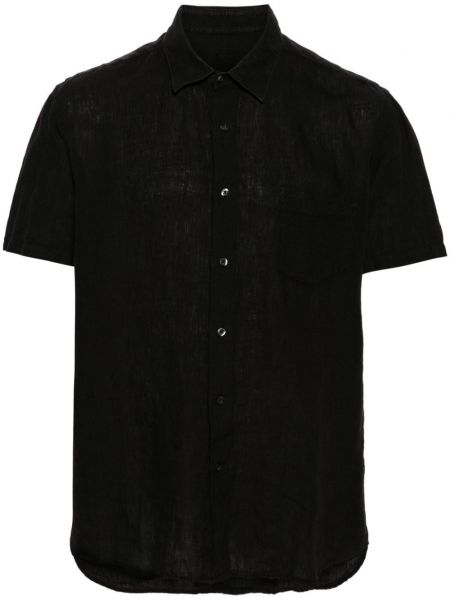 Lininė marškiniai 120% Lino juoda