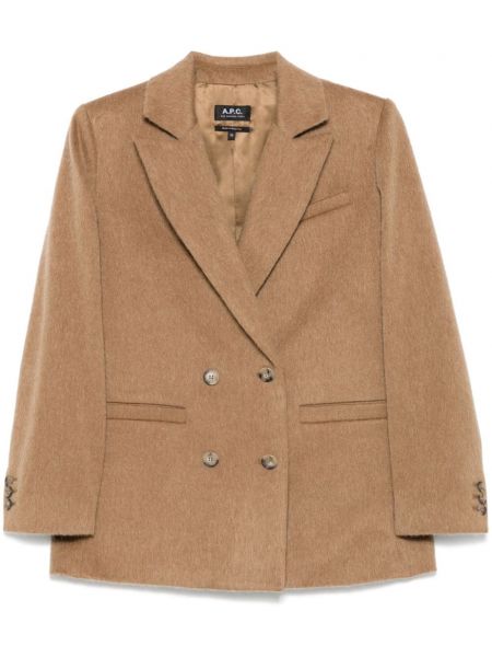 Dobbeltradet blazer A.p.c. brun