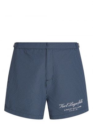 Shorts brodeés à rayures Karl Lagerfeld