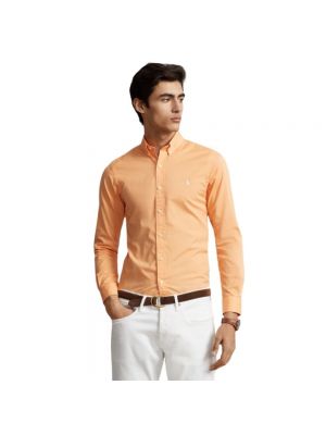Koszula slim fit Polo Ralph Lauren pomarańczowa