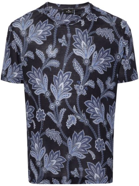 T-krekls ar ziediem ar apdruku liocela Etro