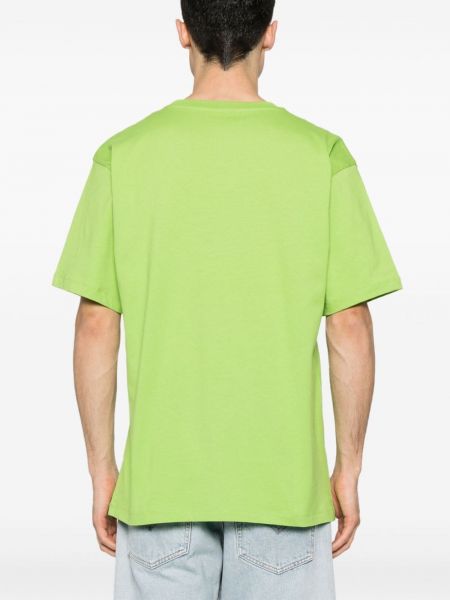 T-shirt di cotone con stampa Rassvet verde