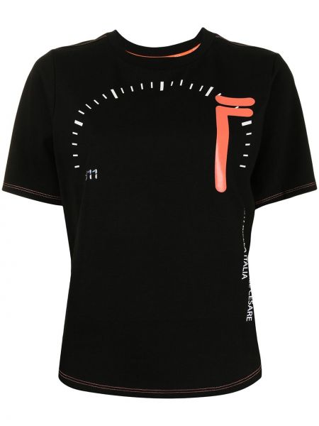 Camiseta con estampado Fila negro