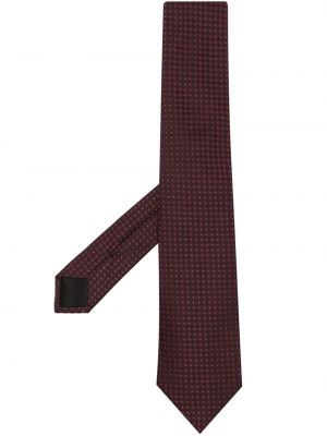 Jedwabny krawat żakardowy Givenchy czerwony