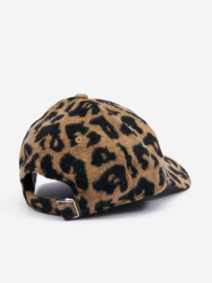 Șapcă cu model leopard New Era maro
