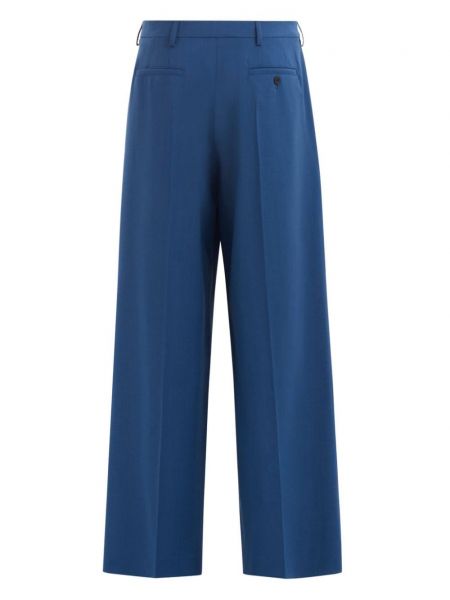 Plisované kalhoty Marni modré