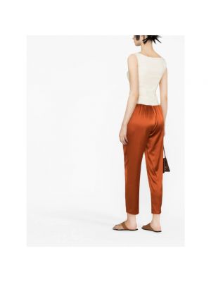 Pantalones de seda Gianluca Capannolo naranja