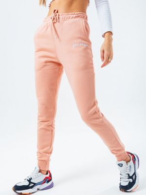 Hype nadrág SIGNATURE rózsaszín, női, nyomott mintás