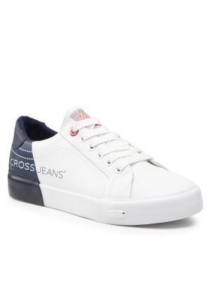 Sneakersy Cross Jeans białe