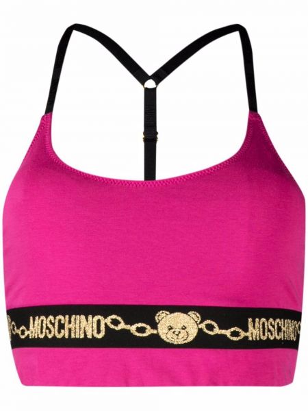 Sujetador de deporte Moschino rosa