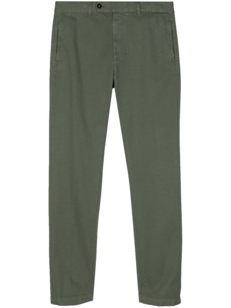 Памучни chino панталони slim Massimo Alba зелено