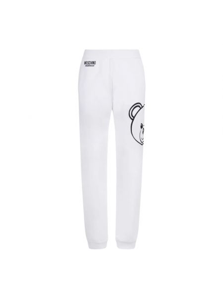 Spodnie sportowe Moschino białe