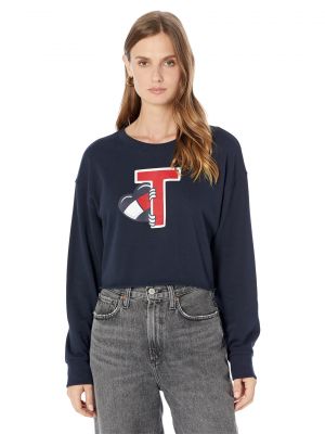 Пуловер с сердечками Tommy Jeans черный