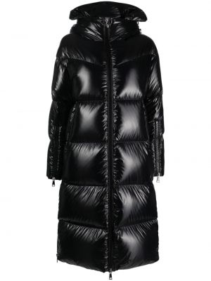 Палто с принт Moncler черно