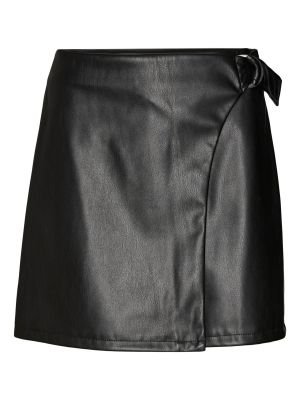 Кожаная юбка с пряжкой из искусственной кожи Vero Moda черная