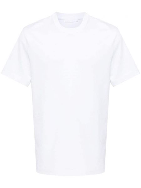 Koszulka bawełniana z nadrukiem Helmut Lang biała