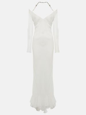 Dlouhé šaty Givenchy biela