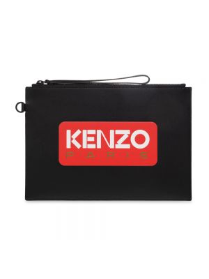 Czarna torba skórzana skórzana skórzana Kenzo
