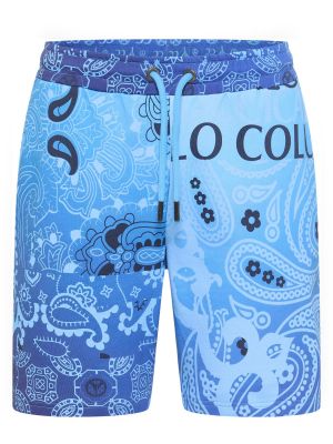Pantalon à motif mélangé Carlo Colucci bleu