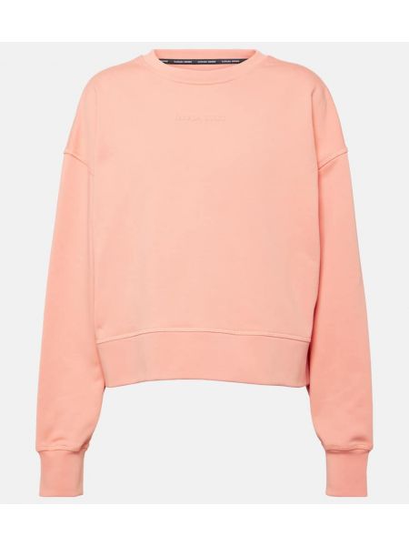 Jersey de algodón de tela jersey Canada Goose rosa