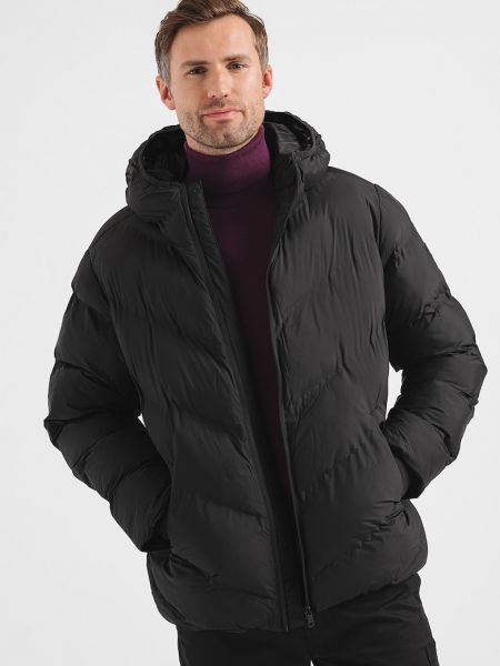 Стеганая куртка с капюшоном Calvin Klein черная