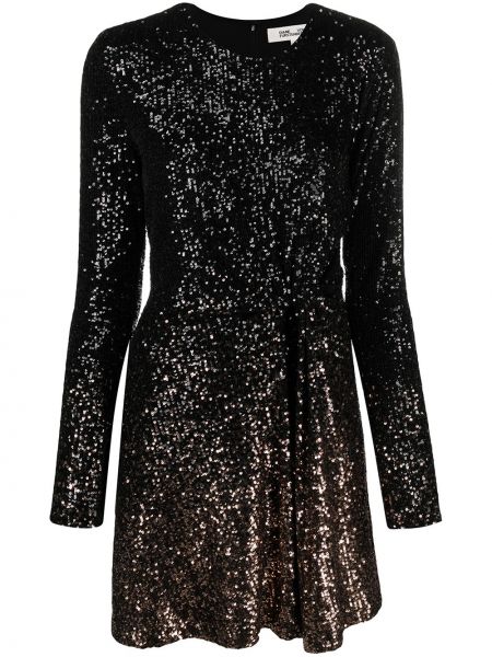 Mini vestido con lentejuelas Dvf Diane Von Furstenberg negro
