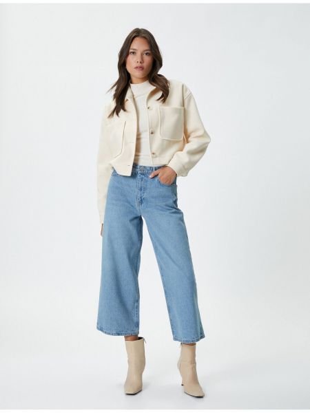 Voľné džínsy s vysokým pásom Koton