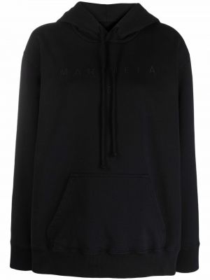 Sudadera con capucha con cordones Mm6 Maison Margiela negro