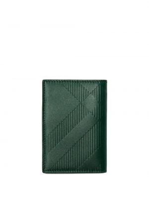 Kostkovaná peněženka Burberry zelená