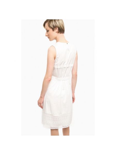 Mini vestido bootcut de encaje Tommy Hilfiger blanco