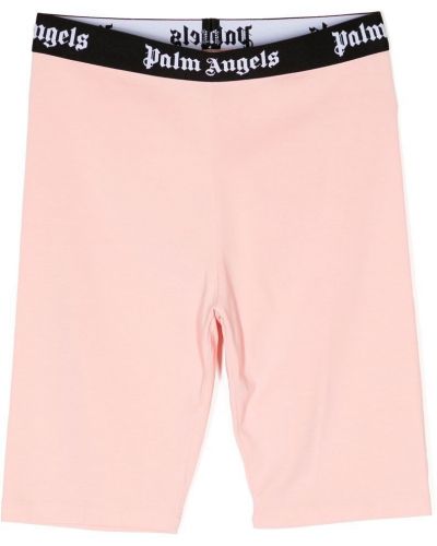 Shorts med mönster för tjejer Palm Angels Kids rosa