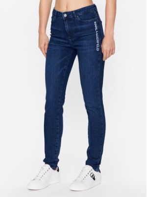 Priliehavé skinny fit džínsy Karl Lagerfeld modrá