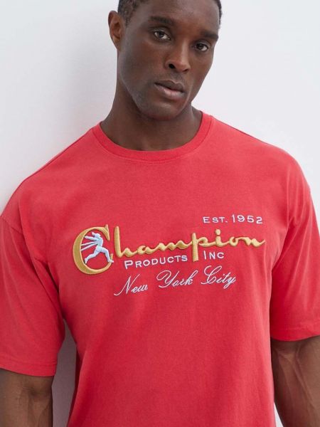 Pamučna majica Champion crvena