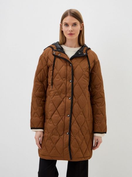 Утепленная демисезонная куртка Punt Roma коричневая